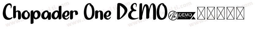 Chopader One DEMO字体转换